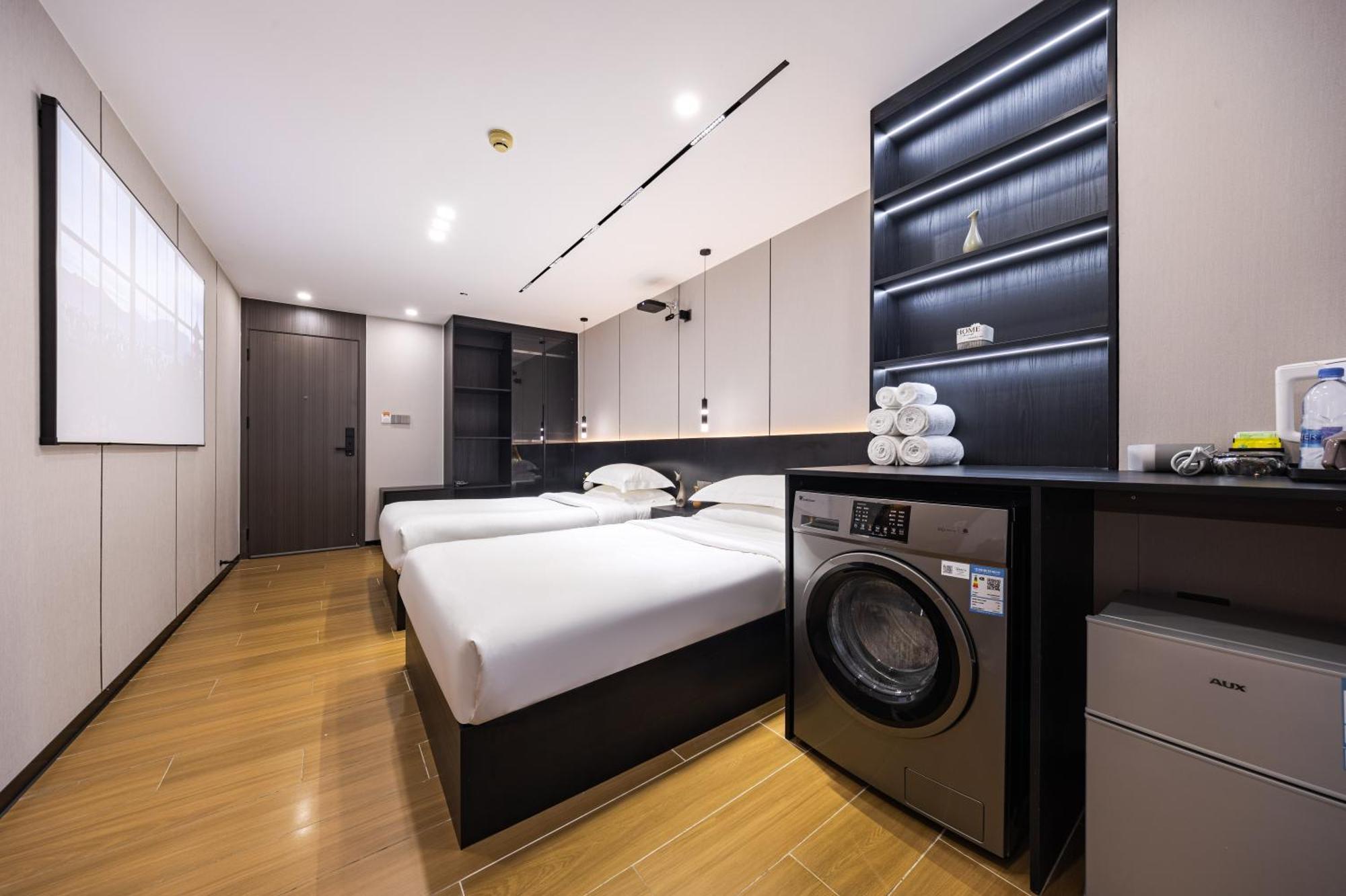 Yu Manju High-Floor Huge-Screen Audiovisual Hotel-Guangzhou Tower Zhujiang New Town Sports West Road Branch المظهر الخارجي الصورة