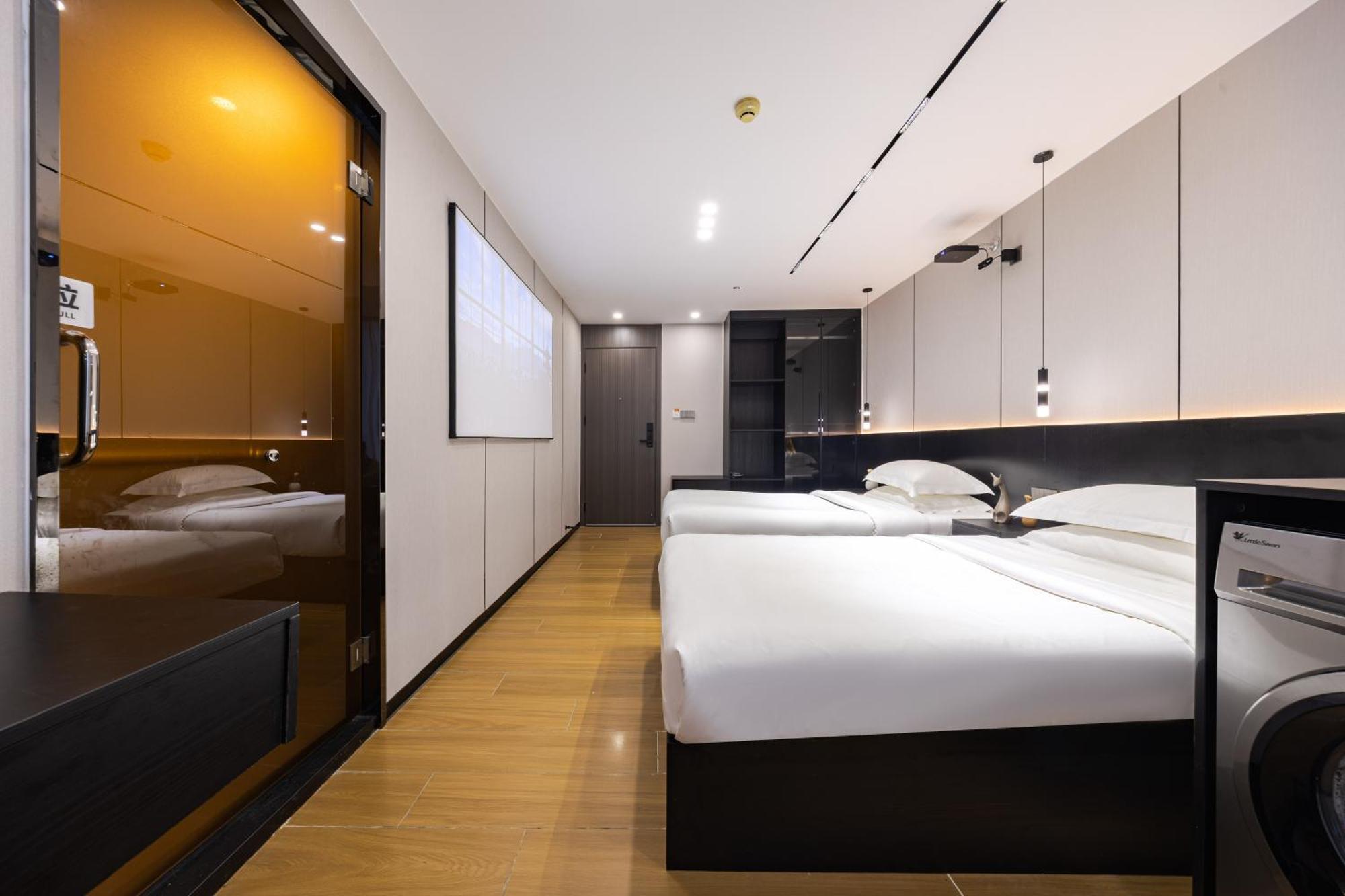 Yu Manju High-Floor Huge-Screen Audiovisual Hotel-Guangzhou Tower Zhujiang New Town Sports West Road Branch المظهر الخارجي الصورة
